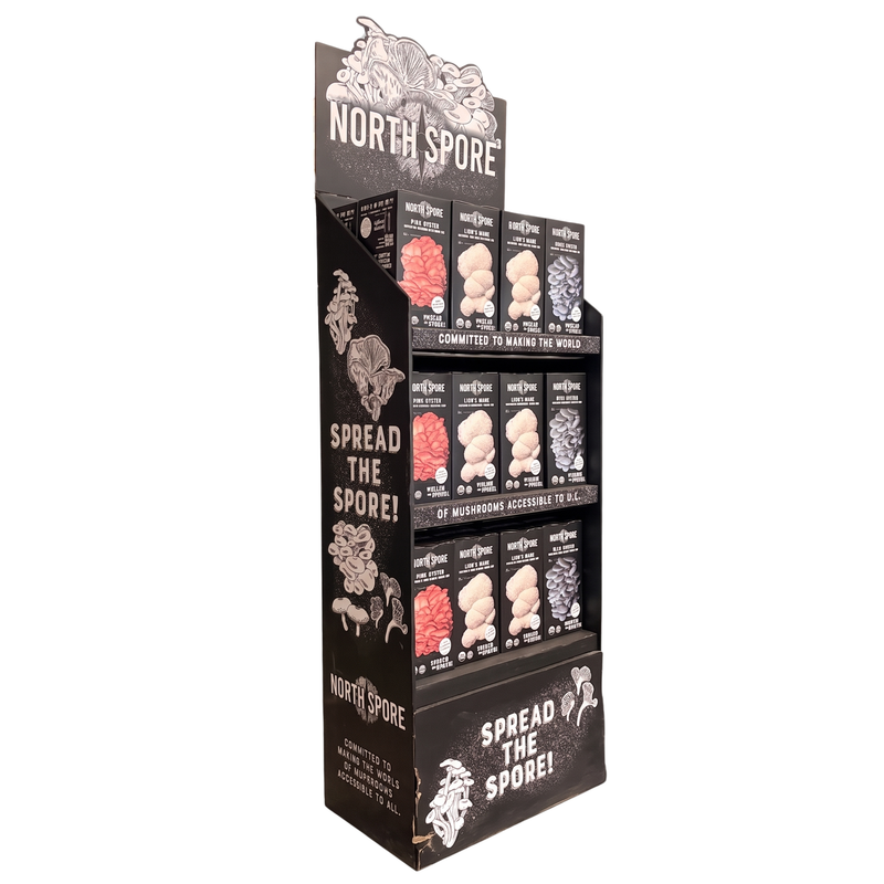 Wholesale | 24 pc. Organic 'Spray & Grow' Kits + Floor Display