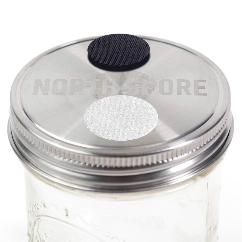 Wholesale | 'Wide' Jar Lid w/ Port & Filter (6 ct)