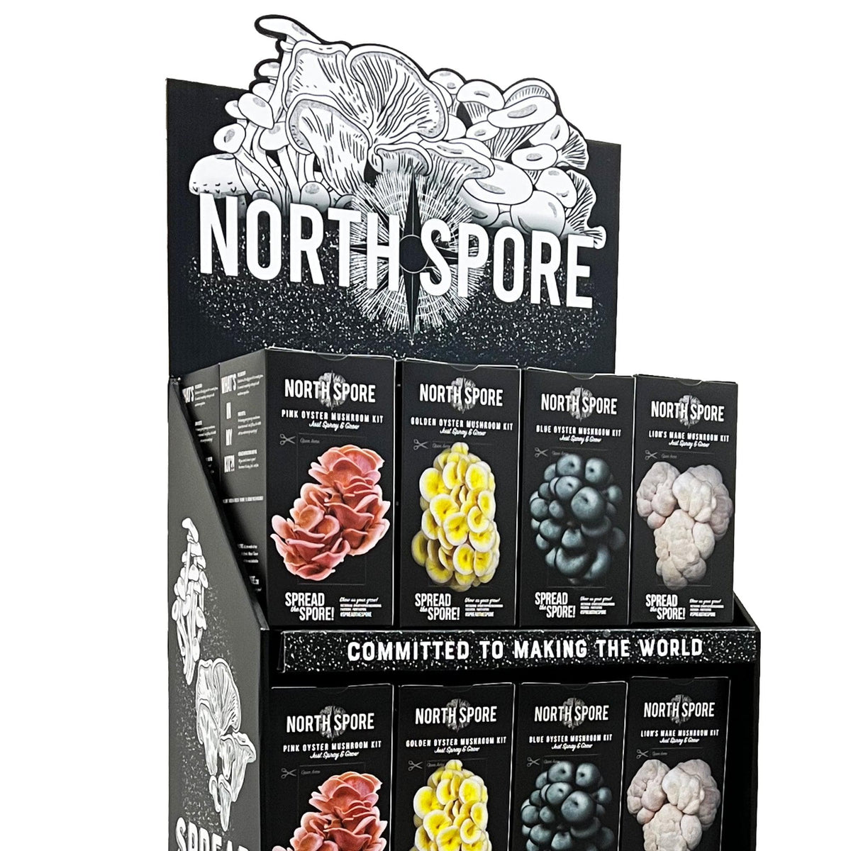 Retail Wholesale | Spray & Grow Kit 3-Shelf Floor Display