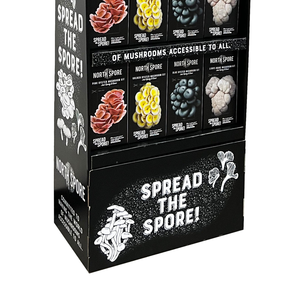 Retail Wholesale | Spray & Grow Kit 3-Shelf Floor Display