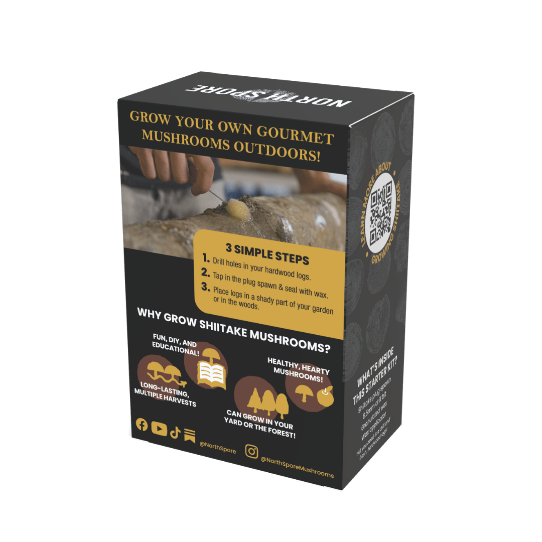 Wholesale | Organic Shiitake Mushroom Retail Outdoor Log Kit